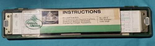 Faber-Castell 2/83N Novo-Duplex Slide Rule with instruction manual (English) and other extras!
