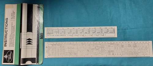 Faber-Castell 2/83N Novo-Duplex Slide Rule with instruction manual (English) and other extras!