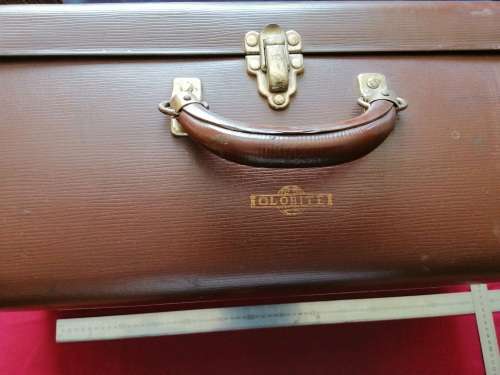 Vintage Globite Brown Lightweight Suitcase  Large