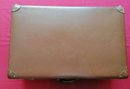 Vintage Globite Brown Lightweight Suitcase  Large
