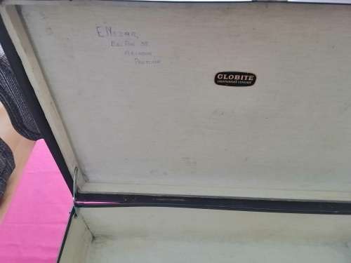 Vintage Globite Brown Lightweight Suitcase  Large