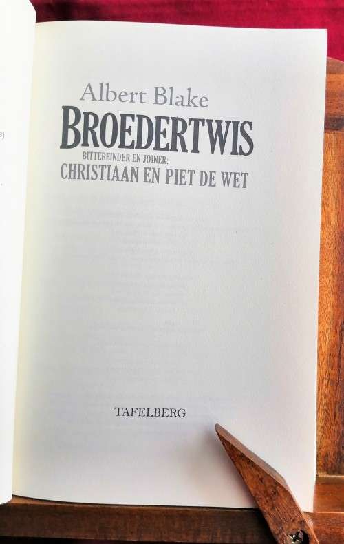 Broedertwis Bittereinder en Joiner - Albert Blake