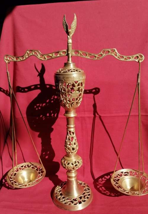 Vintage Brass Libra Scale