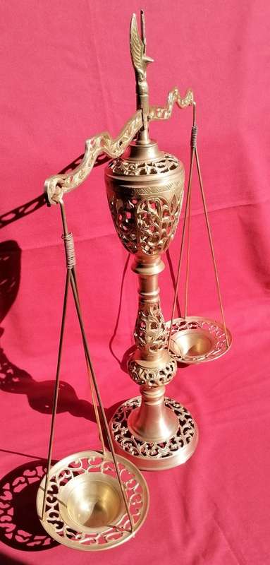 Vintage Brass Libra Scale