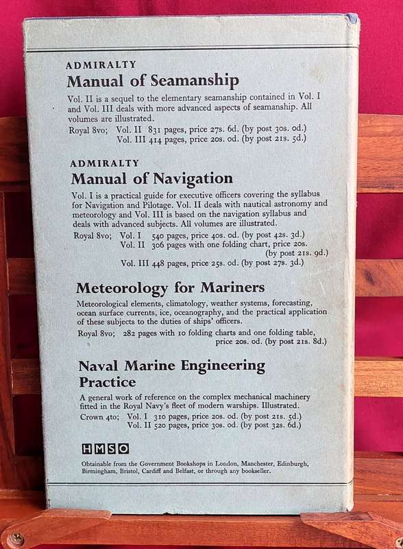Admiralty Manual of Seamanship - Volume 1 - 1964