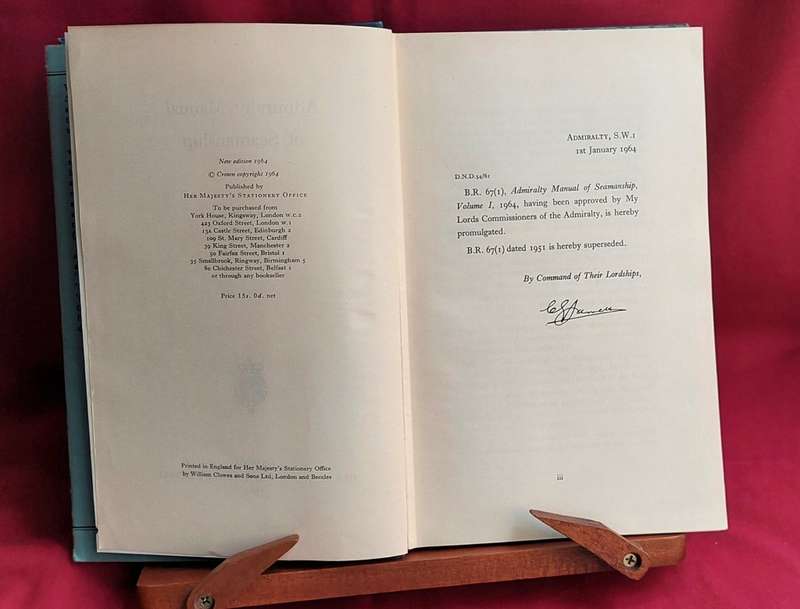 Admiralty Manual of Seamanship - Volume 1 - 1964