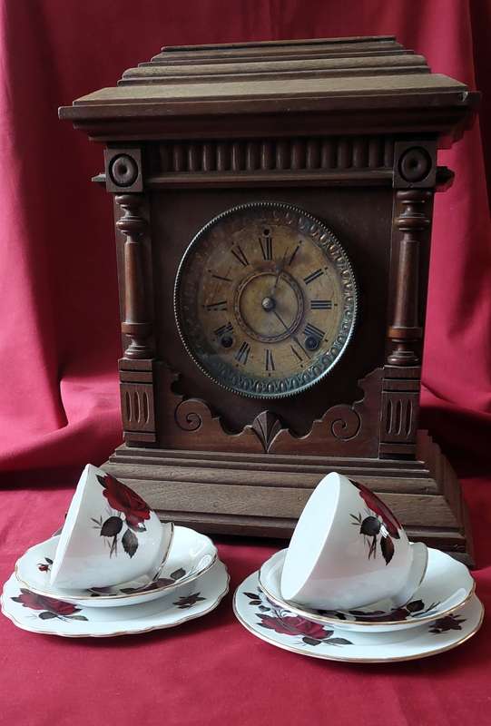 Vintage Colclough Ridgway Bone China Tea Set - Amoretta Pattern no.  7906  Floral Rose. 28pcs.