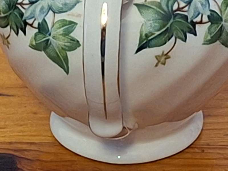 Antique "Old Chelsea Ivy Evergreen Pattern" Johnson Bros. Demitasse 15 Piece Coffee Set