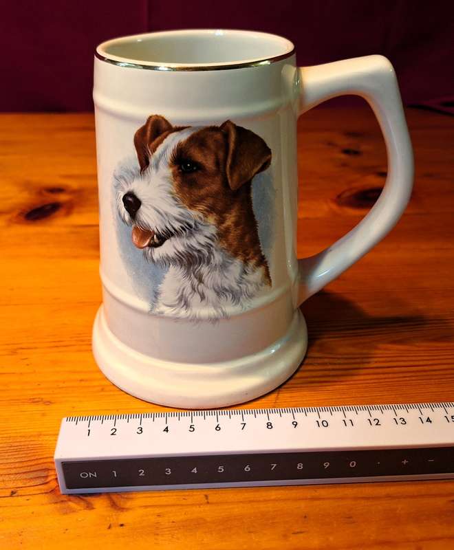 Terrier Dog - Beer Mug made in Rhodesia - Willsgrove Ware - Pottery
