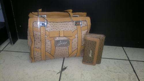 guess handbag with maching wallet