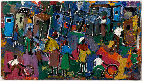 ANOTHER AMAZING ELI KOBELI MIXED MEDIA ON BOARD UNFRAMED
