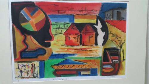 NHLANHLA Z XABA PASTELS ON PAPER