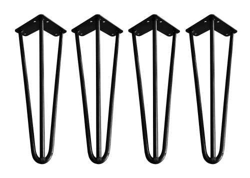 30cm - SET OF 4 - HAIRPIN COFFEE / SIDE TABLE LEGS - POWDER COATED
