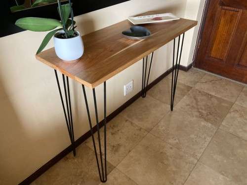 80cm -  Hairpin legs, Desk / Console / Dining Room Table- Powder Coated Black