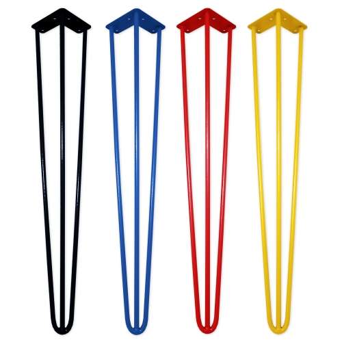 70CM - SET OF 4 - HAIRPIN FURNITURE LEGS  (DESK / DINING TABLE) - POWDER COATED