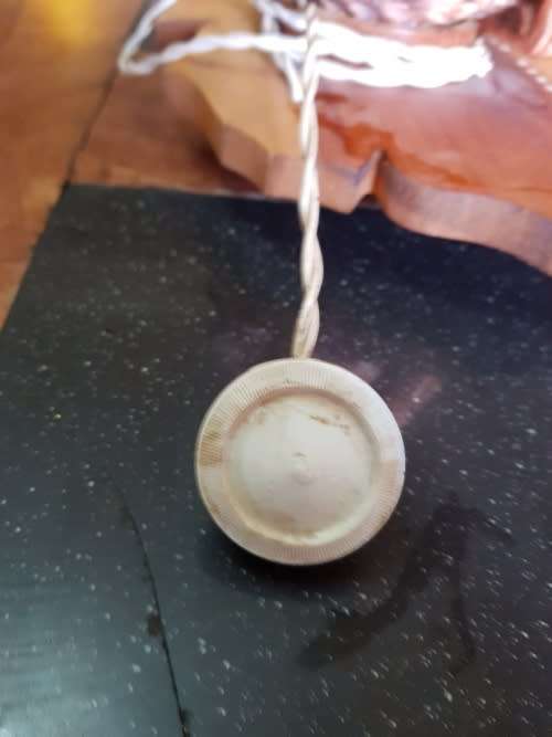 Vintage Shell Lamp Made in Marituis