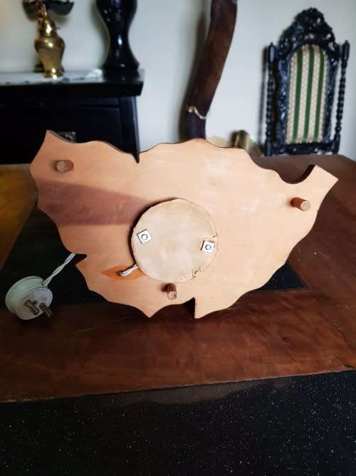 Vintage Shell Lamp Made in Marituis