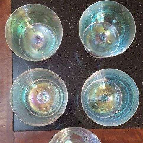 Five Stunning Lustreware Desert Glasses
