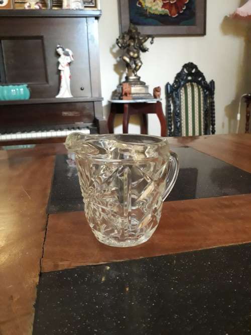 Beautifull Molded Glass Milk Jug