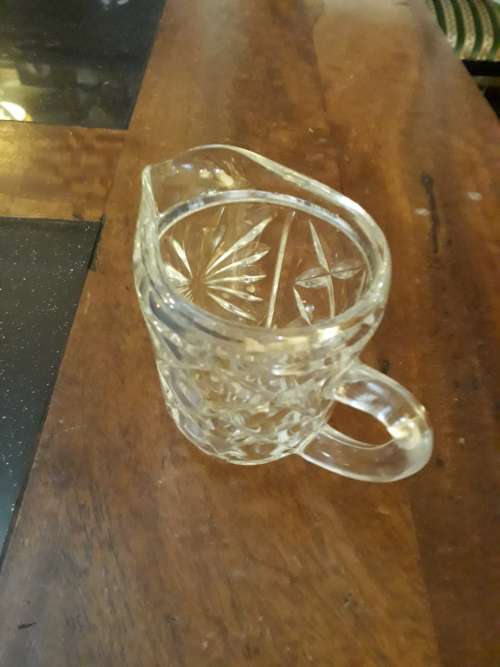 Beautifull Molded Glass Milk Jug