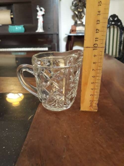 Beautifull Molded Glass Milk Jug