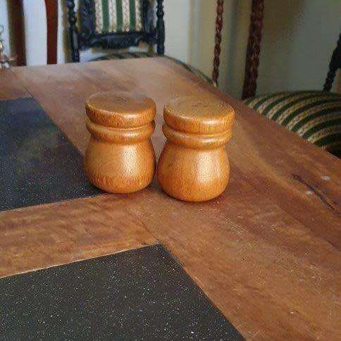 *Large Wood salt and Pepper Shakers*