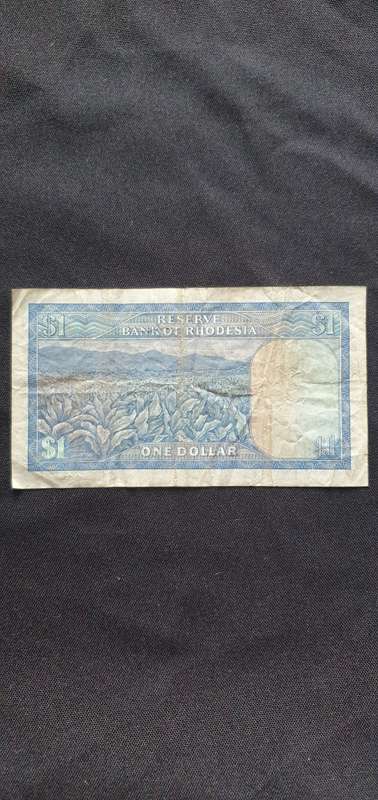 Rhodesian 1 Dollar Bank Note 1976