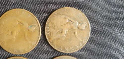 1912,1915,1917,1918 One Penny Coin