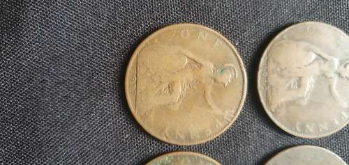 1912,1915,1917,1918 One Penny Coin