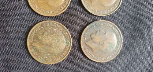 1912,1915,1917,1918 One Penny Coin