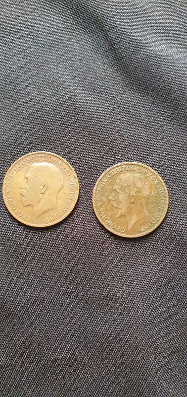 1912,1915,1917,1918 One Penny Coin