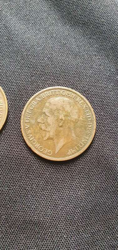 1912,1915,1917,1918 One Penny Coin