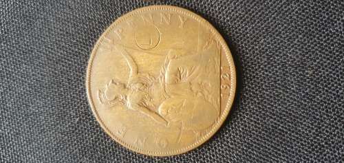 1921,1927 One Penny Coin