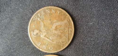 1921,1927 One Penny Coin