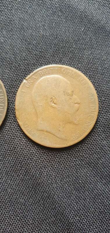 1906,1908 One Penny Coin