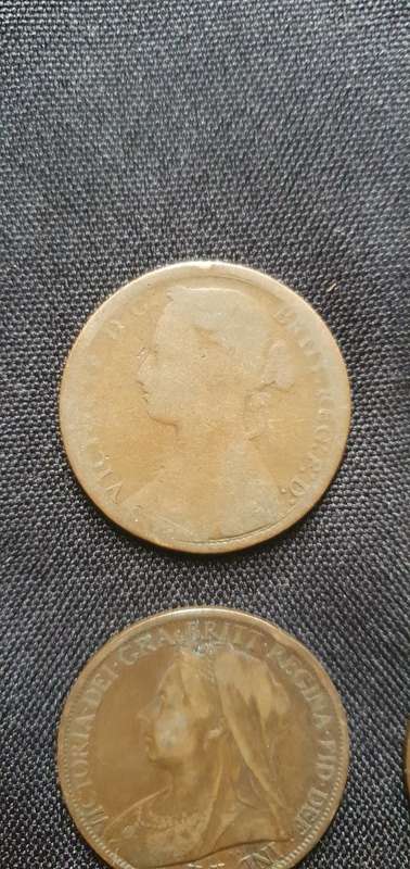 1861,1876,1898,1901 One Penny Coin