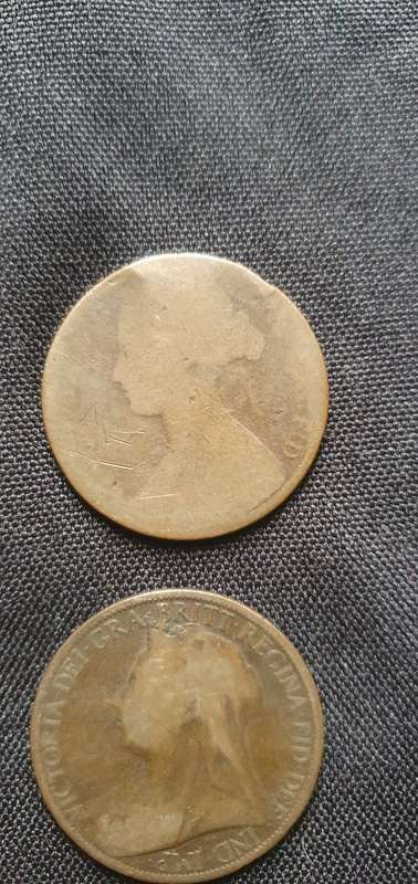 1861,1876,1898,1901 One Penny Coin