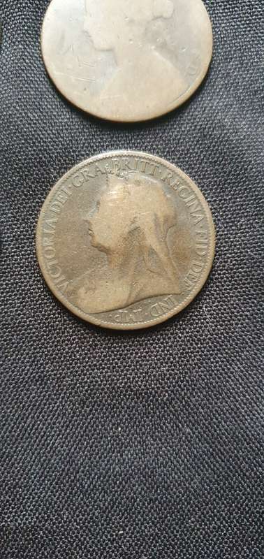 1861,1876,1898,1901 One Penny Coin