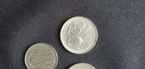 1965 South African 10 Cent and 2x 20 Cents