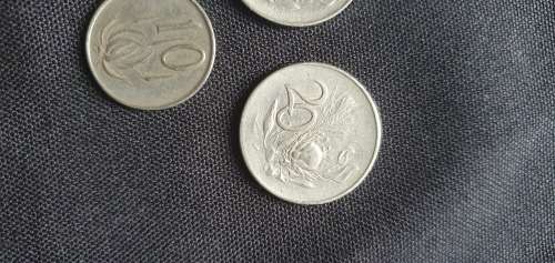 1965 South African 10 Cent and 2x 20 Cents