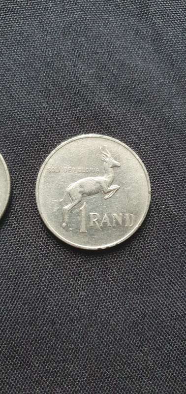 South African 1 Rand Coin 1977, 1988