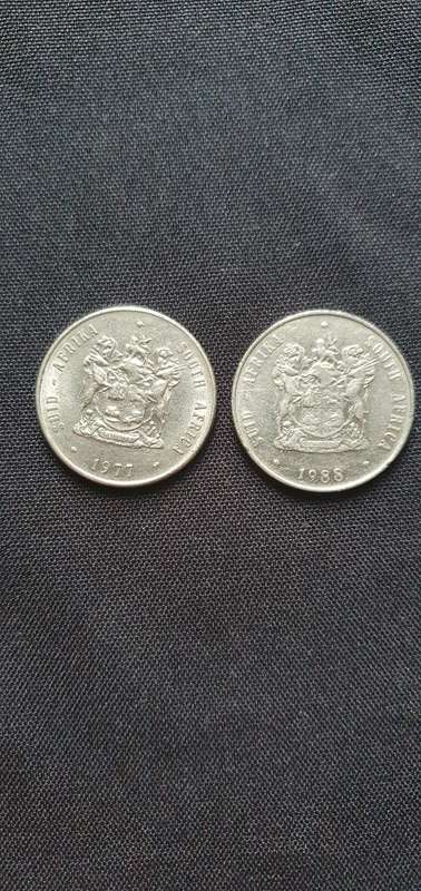 South African 1 Rand Coin 1977, 1988