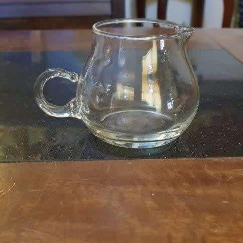 Hand Blown Glass Milk Jug R50