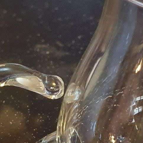 Hand Blown Glass Milk Jug R50