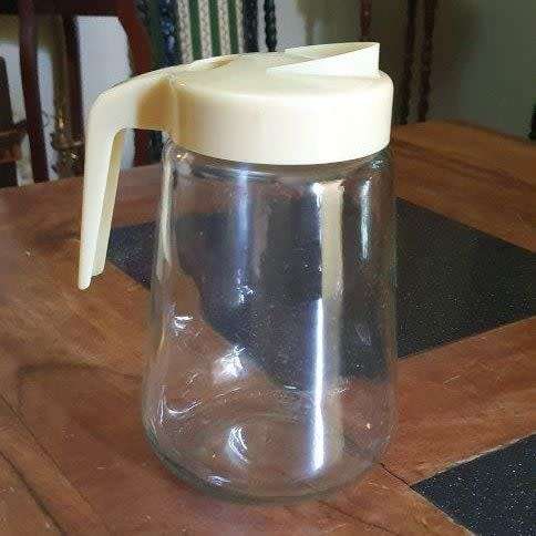 Glass Water Pitcher with Plastic Handle