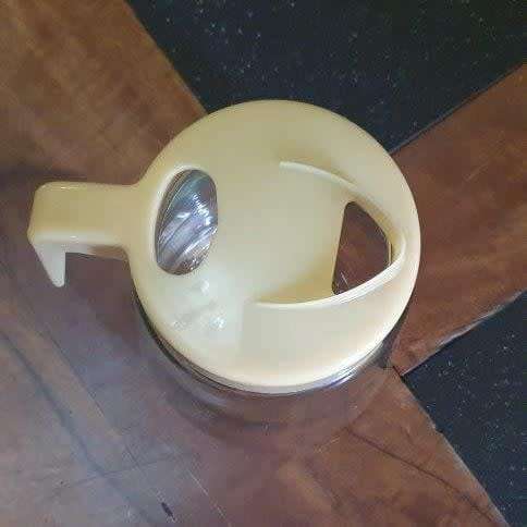 Glass Water Pitcher with Plastic Handle