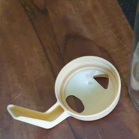 Glass Water Pitcher with Plastic Handle