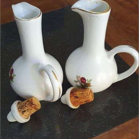 Two Vinaigrette Bottles