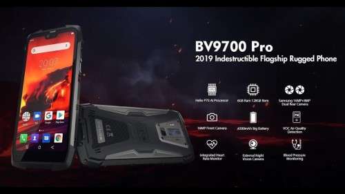 Blackview BV9700 Rugged Smartphone Pro 6GB 128GB IP68 - Black