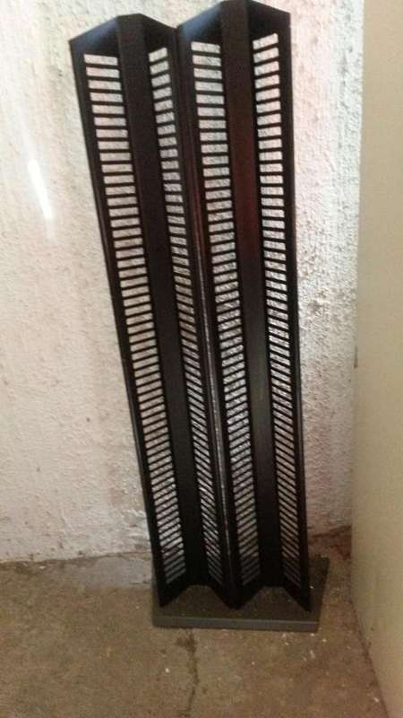 Black cd metal rack